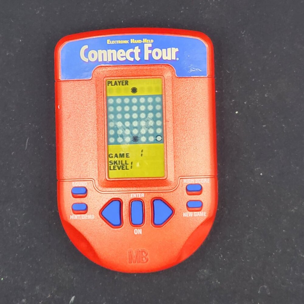 Connect Four Milton Bradley Electronic Handheld Game - 2002 Hasbro Works